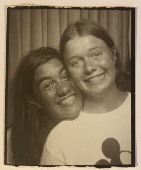 The author on the right with her zany, full-of-life sister, Martha.