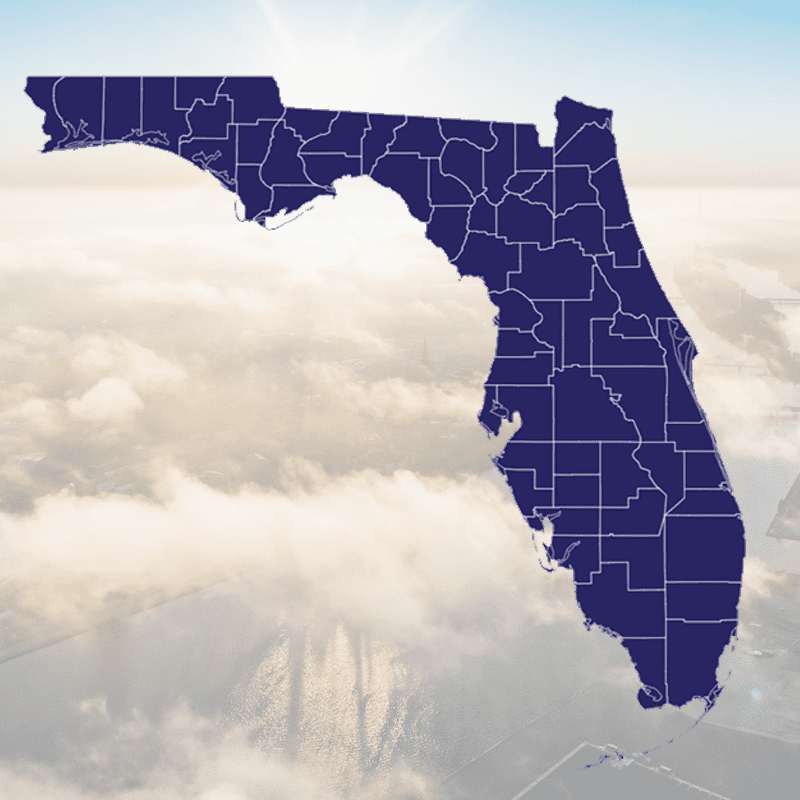 Florida County Outline States