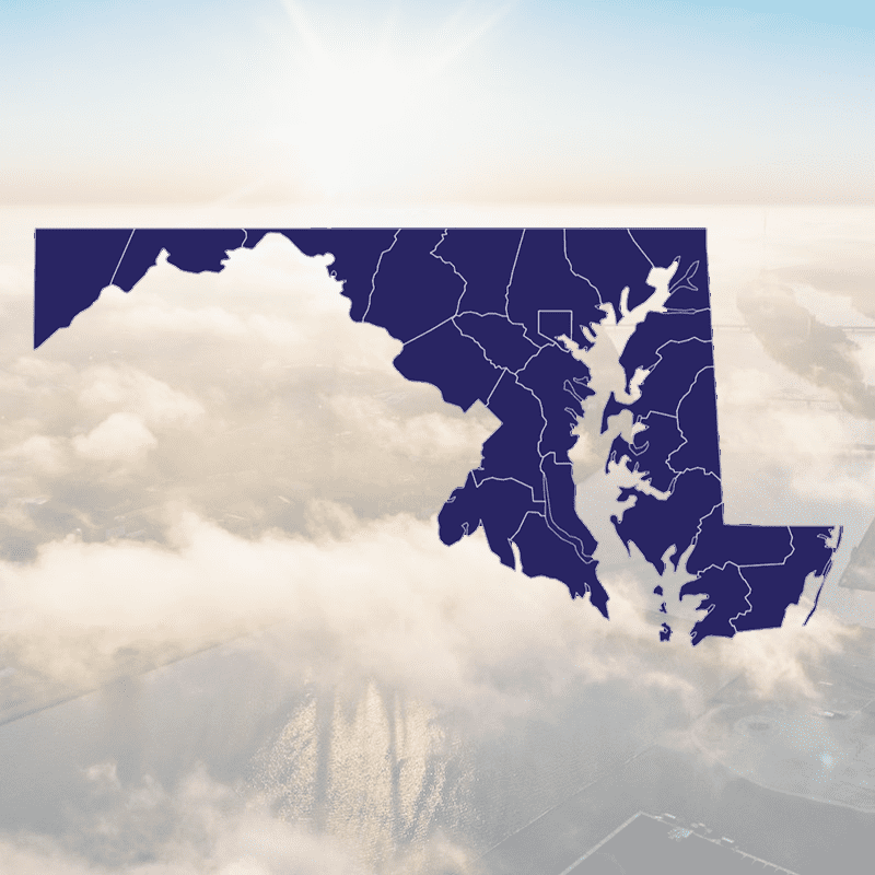 Marylnad County Outline States