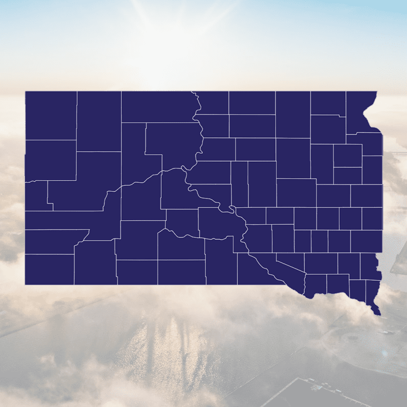 Southdakota County Outline States